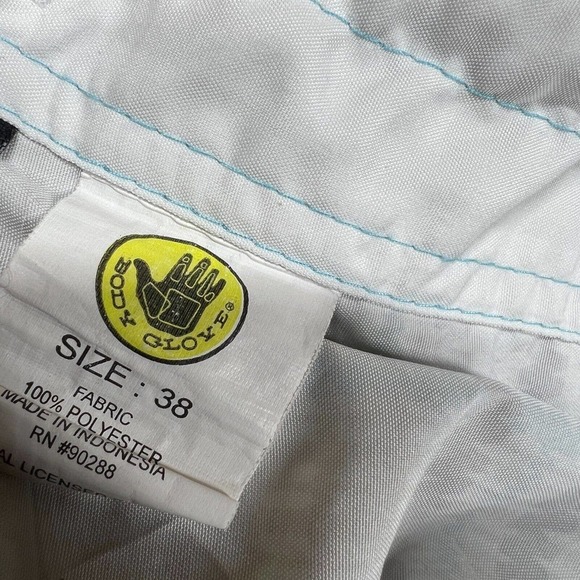 Body Glove Plaid Surf Shorts Swim Trunks Men's 38 Unlined Zip Pockets Relaxed - Picture 3 of 11